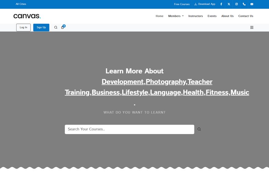 Course website example