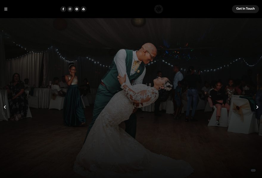 Videographer website example