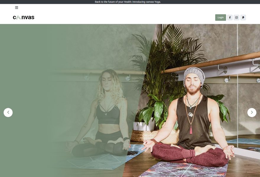 Yoga website example