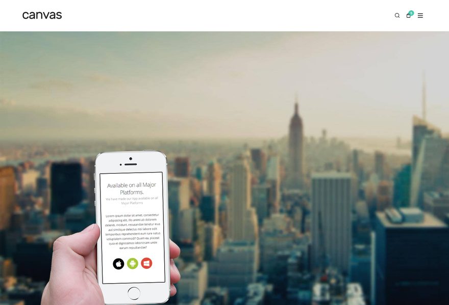 App Showcase website example
