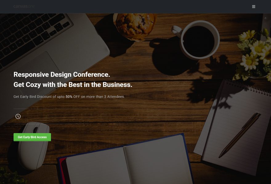 Event Slide website example