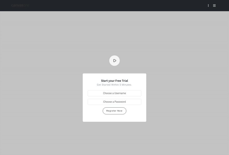Video Event website example